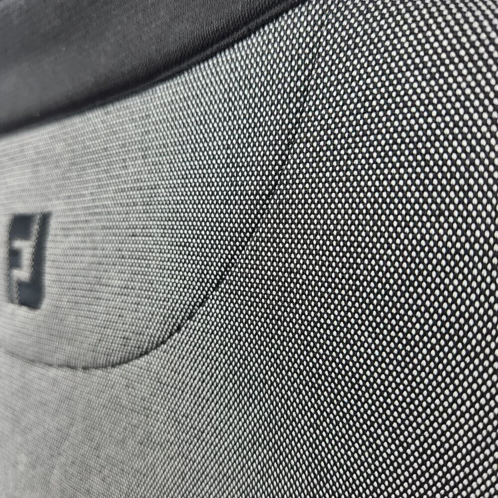 FootJoy Jacquard 1/4 Button Pullover Grey Gray Black Golf Outdoor  Men's XXL